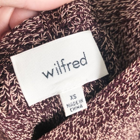 Aritzia Wilfred Fitted Knit Midi Marbled Dress - Picture 4 of 8